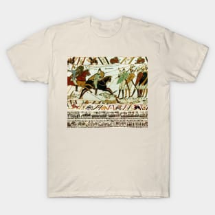 THE BAYEUX TAPESTRY ,BATTLE OF HASTINGS ,NORMAN KNIGHTS HORSEBACK T-Shirt